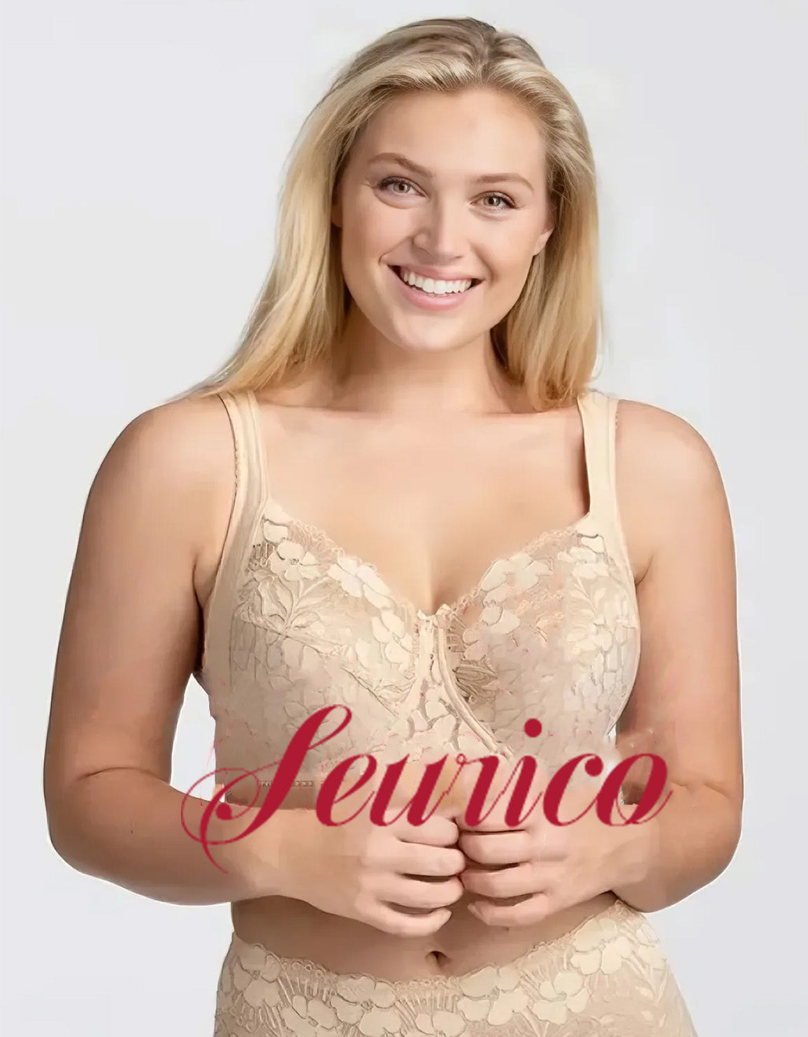 Seurico - 3 Stk🥇Damen-Jacquard-BH mit Frontverschluss