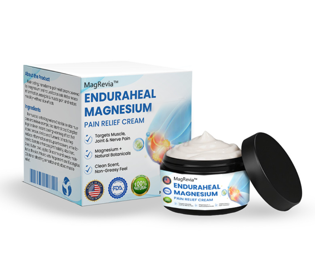MagRevia™ EnduraHeal Magnesium Pain Relief Cream (Treats Arthritis, Neuropathy, Rheumatism, Sports Injuries & More)💪