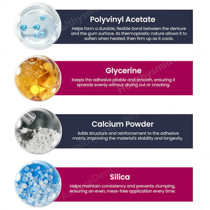 AdhereDent®  Thermoplastic Denture Adhesive ⏳ Durable Denture Retention⏳