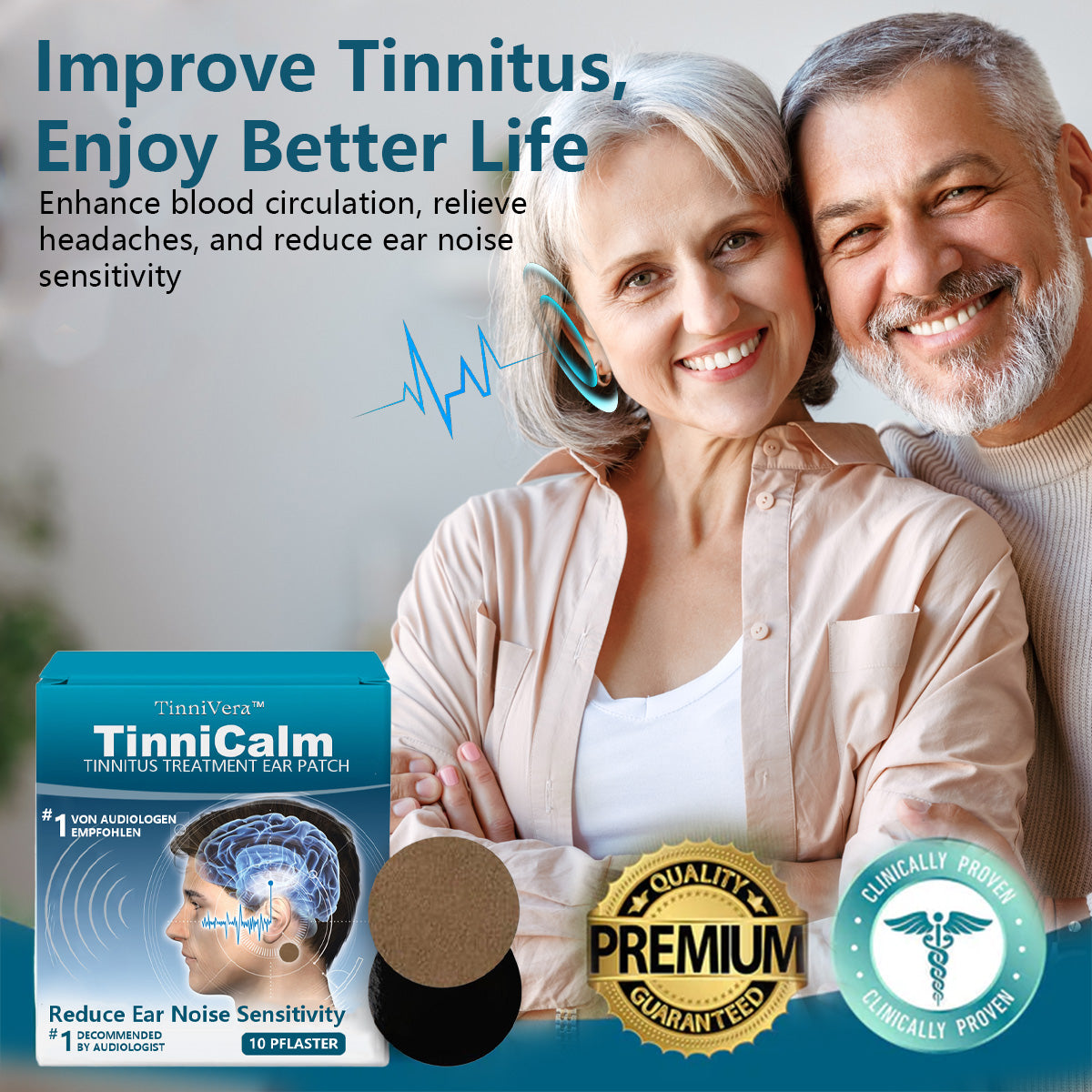 Silence the Ringing — Restore Peace to Your Ears in Just Days with TinniVera™ TinniCalm Tinnitus Treatment Ear Patch 💦💦