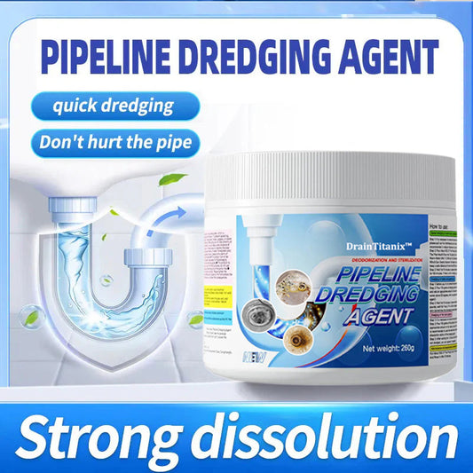 🔥Final 3 Hours: 80% OFF - 🚰DrainTitanix™ Powerful Pipeline Dredging Agent – Dissolves Blockages & Kills 99% Bacteria