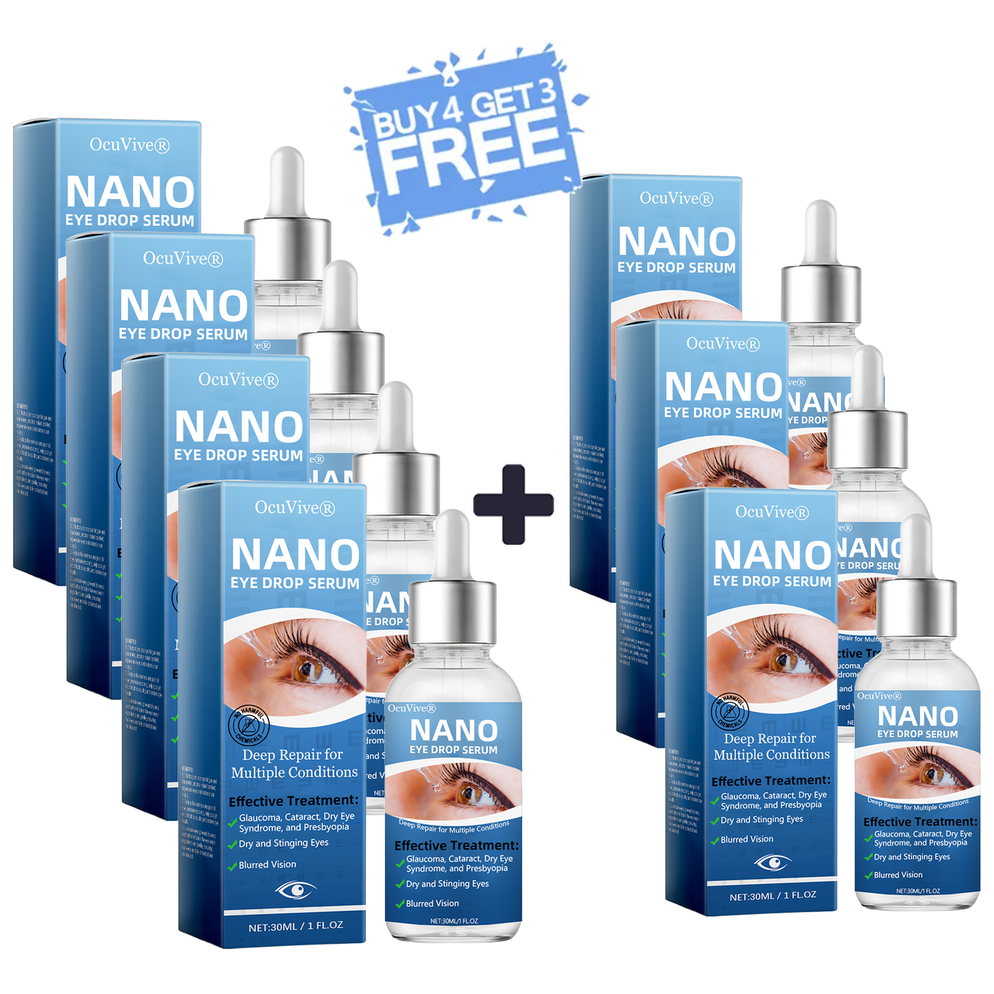 OcuVive® Nano Eye Drops Serum 👩‍⚕️ Ophthal mologists Recommended (Suitable for presbyopia, dry eye syndrome, glaucoma, cataracts and diabetic retinopathy) 🍀