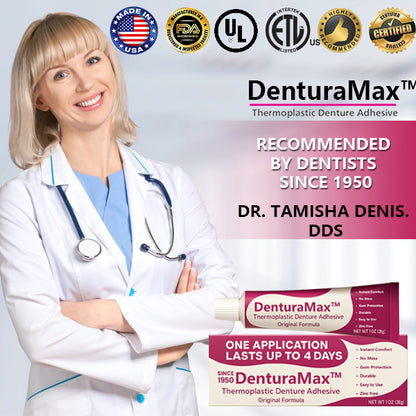 ⏰[Official Brand Store  ] 🦷 DenturaMax™ Thermoplastic Denture Adhesive  👨‍⚕️