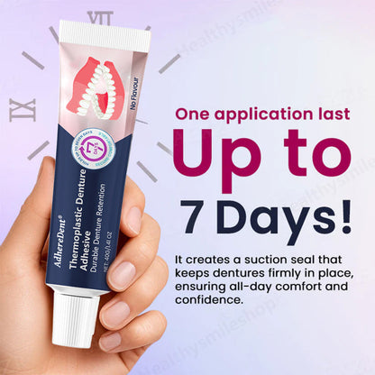 AdhereDent®  Thermoplastic Denture Adhesive ⏳ Durable Denture Retention⏳