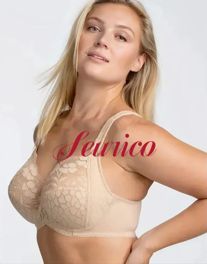 Seurico - 3 Stk🥇Damen-Jacquard-BH mit Frontverschluss