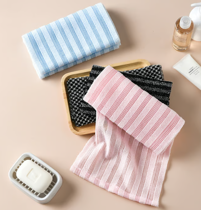 🧼 PAY 1 GET 3 🚿 Advanced Dual-Texture Exfoliating Shower Towel for Deep Cleansing, Gentle Exfoliation & Spa-Level Skin Renewal at Home