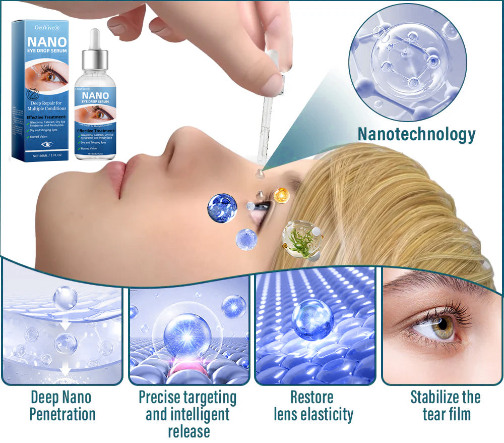 OcuVive® Nano Eye Drops Serum 👩‍⚕️ Ophthal mologists Recommended (Suitable for presbyopia, dry eye syndrome, glaucoma, cataracts and diabetic retinopathy) 🍀