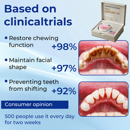 [Official Brand Store] Seurico™ Advanced Customized Full Denture Set - ⏰🔥Limited Time Only: Get 50% Off Now!