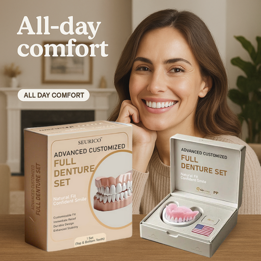 [Official Brand Store] Seurico™ Advanced Customized Full Denture Set - ⏰🔥Limited Time Only: Get 50% Off Now!