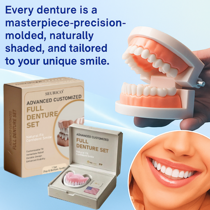 [Official Brand Store] Seurico™ Advanced Customized Full Denture Set - ⏰🔥Limited Time Only: Get 50% Off Now!