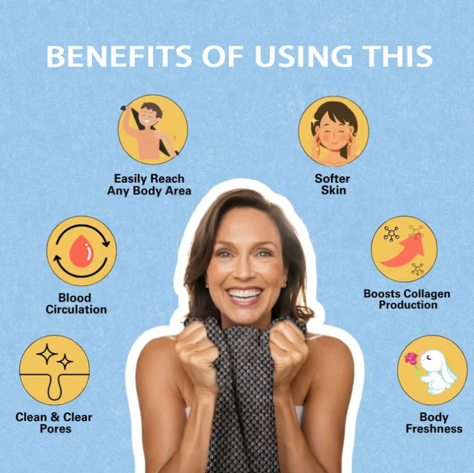 🧼 PAY 1 GET 3 🚿 Advanced Dual-Texture Exfoliating Shower Towel for Deep Cleansing, Gentle Exfoliation & Spa-Level Skin Renewal at Home