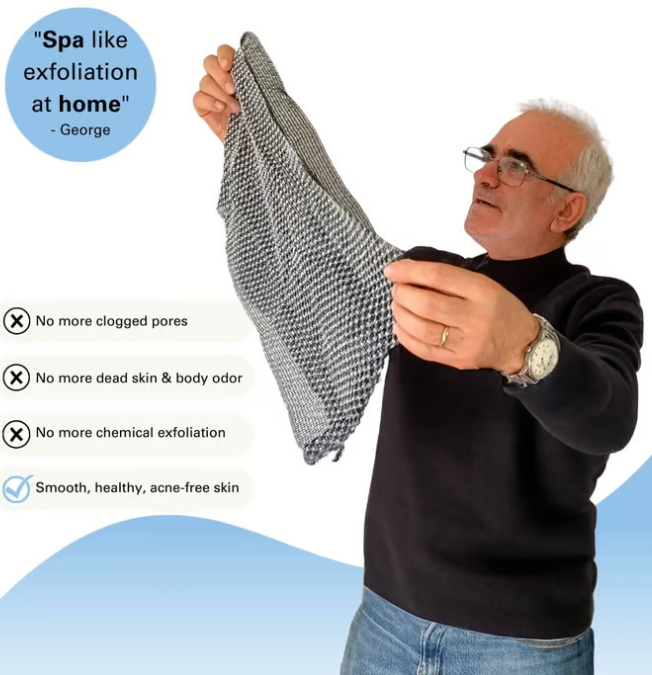 🧼 PAY 1 GET 3 🚿 Advanced Dual-Texture Exfoliating Shower Towel for Deep Cleansing, Gentle Exfoliation & Spa-Level Skin Renewal at Home